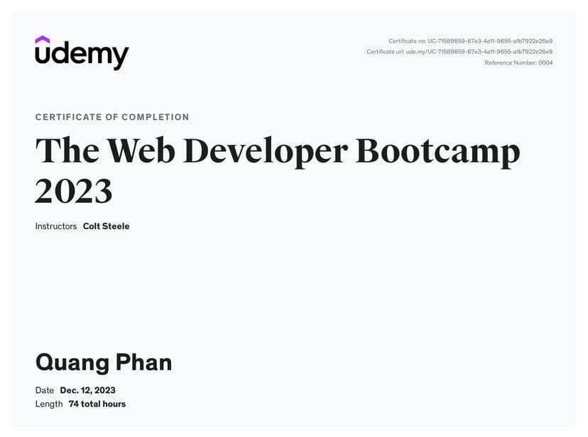 The Web Developer Bootcamp 2023